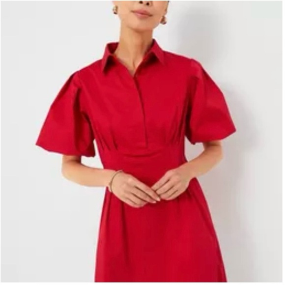 TUCKERNUCK Balloons sleeves Elegant Red Dress for Women size XS NWT - Picture 2 of 12
